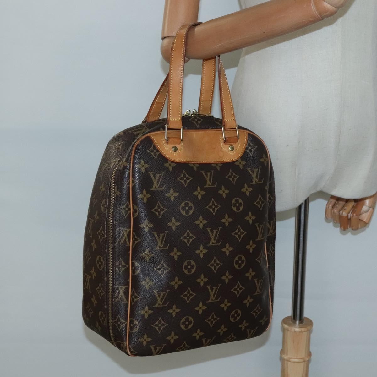 Louis Vuitton Excursion Handbag Monogram Canvas, BROWN, CANVAS, Handbag