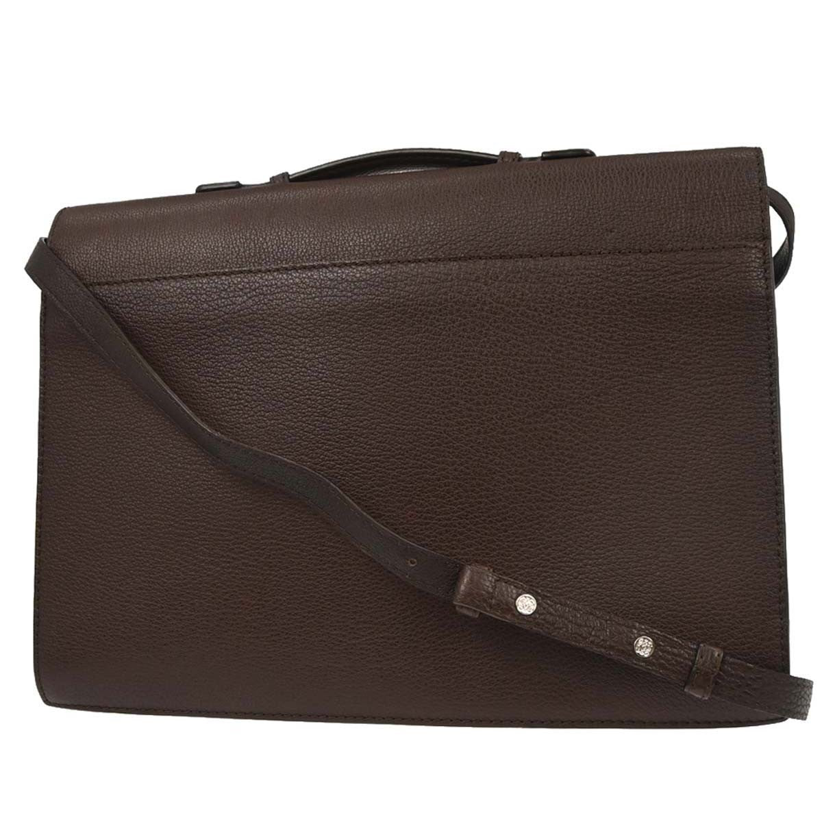 Loewe Leather Briefcase Leather, BROWN, LEATHER, Briefcase