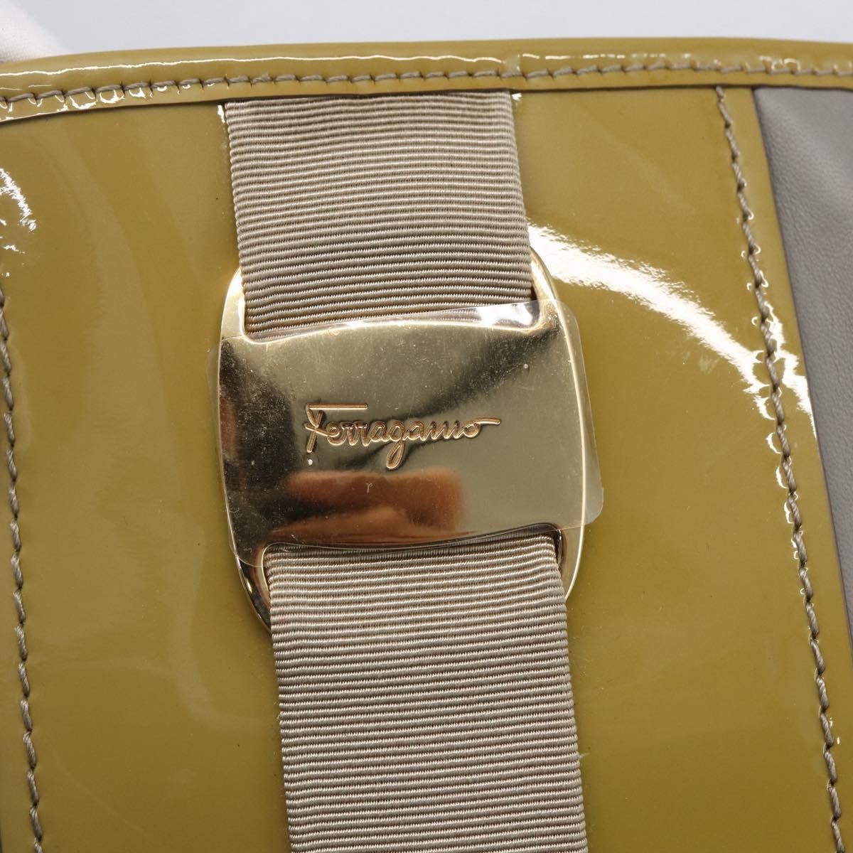 Salvatore Ferragamo Vala tote Leather, GRAY, LEATHER, Tote bag