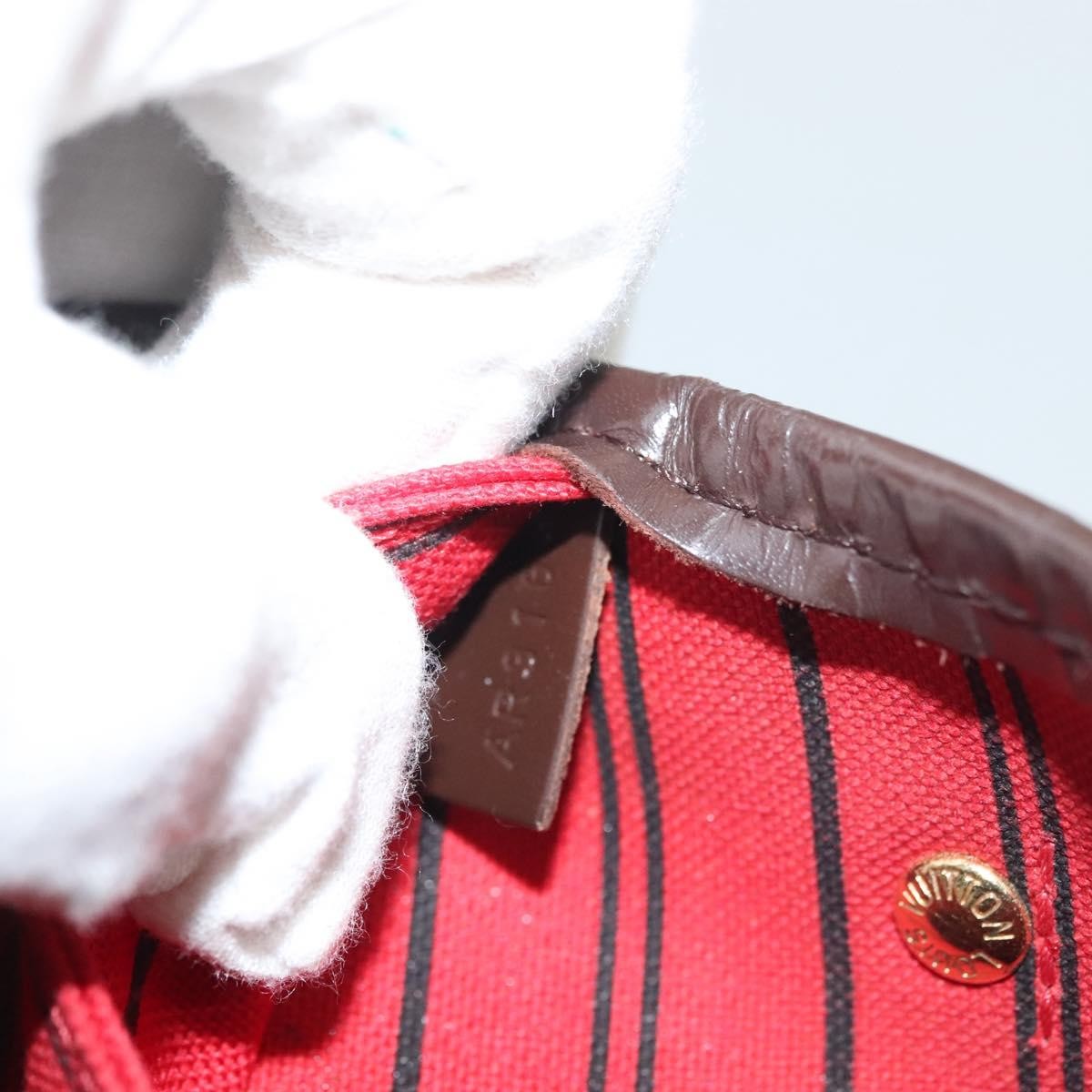 Louis Vuitton Neverfull Tote Damier, BROWN, CANVAS, Tote bag