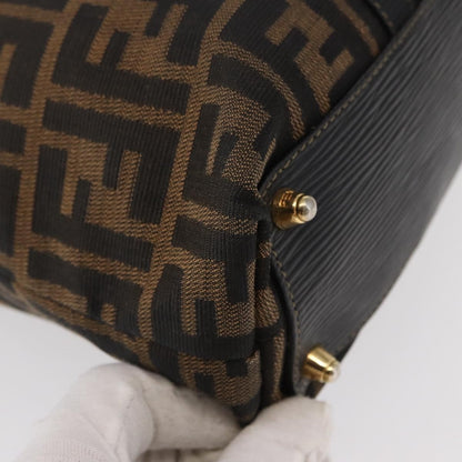 Fendi Zucca Tote bag Canvas, BLACK, CANVAS, Tote bag