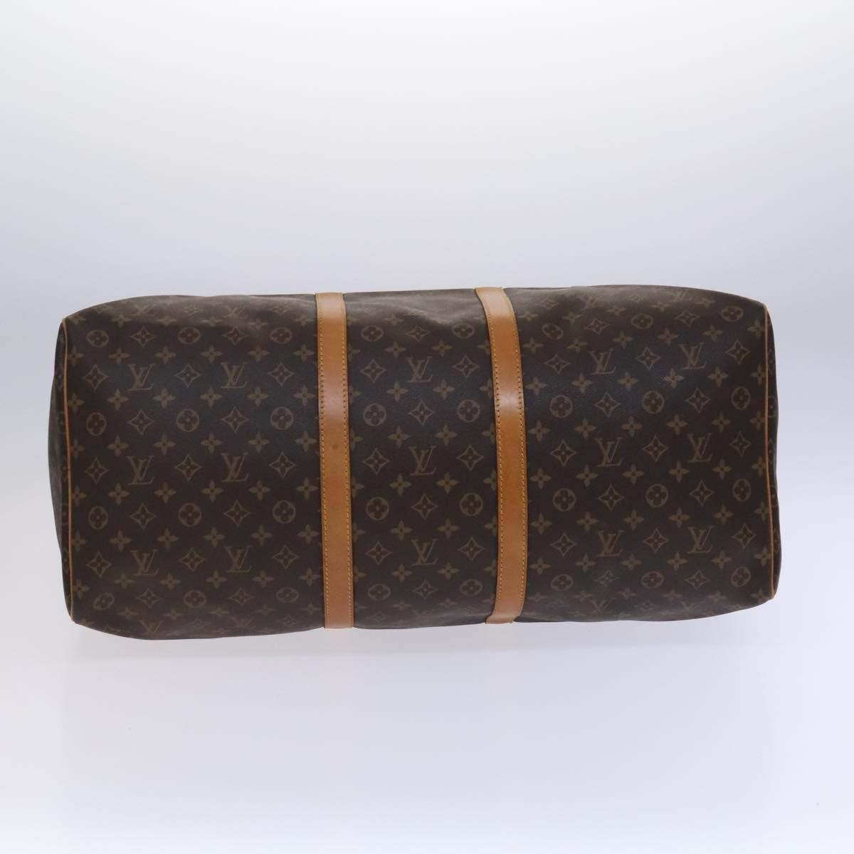 Louis Vuitton Keepall Bag Monogram Canvas, BROWN, CANVAS, Travel bag