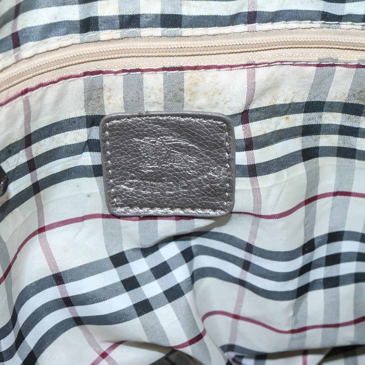 Burberry Nova Check Tote Canvas and Leather, GRAY, CANVAS, Tote bag