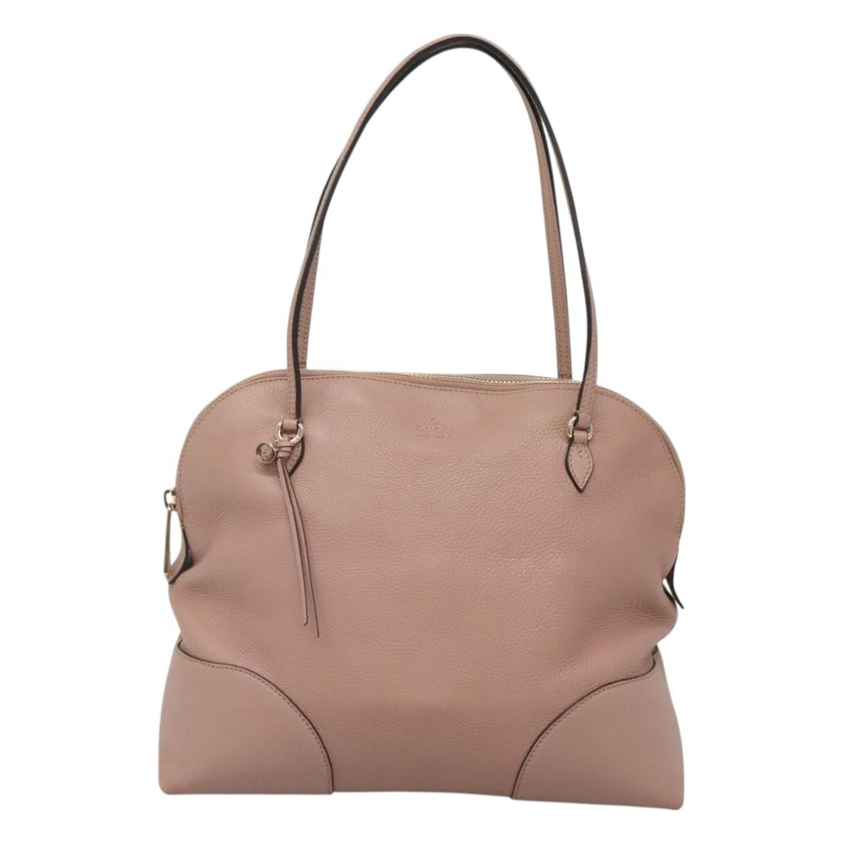 Gucci Bree Dome Tote Leather, PINK, LEATHER, Shoulder bag
