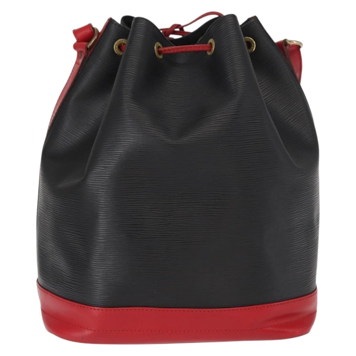 Louis Vuitton Petit Noe NM Handbag Epi Leather, BLACK, LEATHER, Shoulder bag