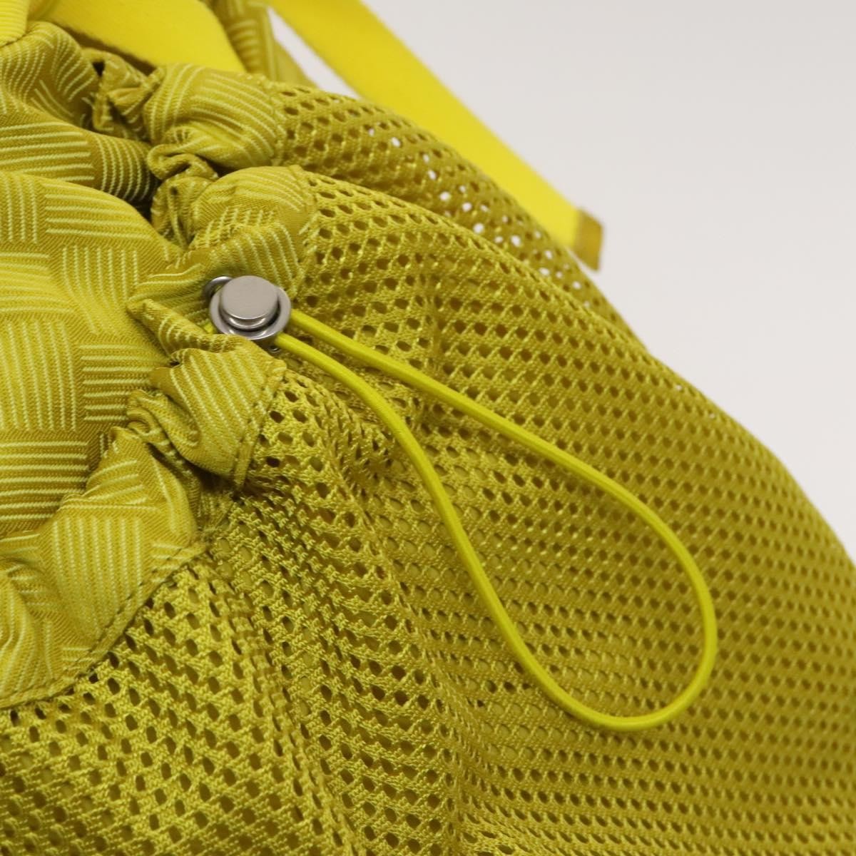 Bottega Veneta Vintage Backpack Nylon, Yellow, Nylon, Backpack