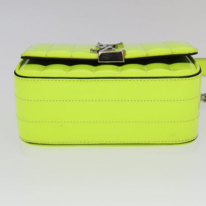 Saint Laurent Vicky Crossbody Bag Vertical Quilted Patent, YELLOW, PATENT_LEATHER, Crossbody bag