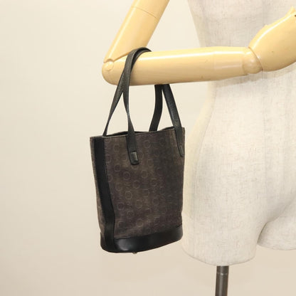Celine C Macadam Handbag Canvas, BLACK, CANVAS, Handbag