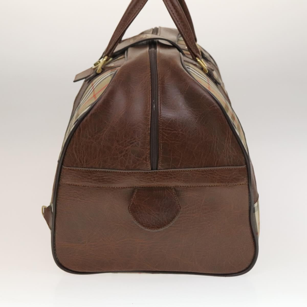 Burberry Nova check boston bag Canvas, BEIGE, CANVAS, Travel bag