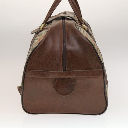 Burberry Nova check boston bag Canvas, BEIGE, CANVAS, Travel bag