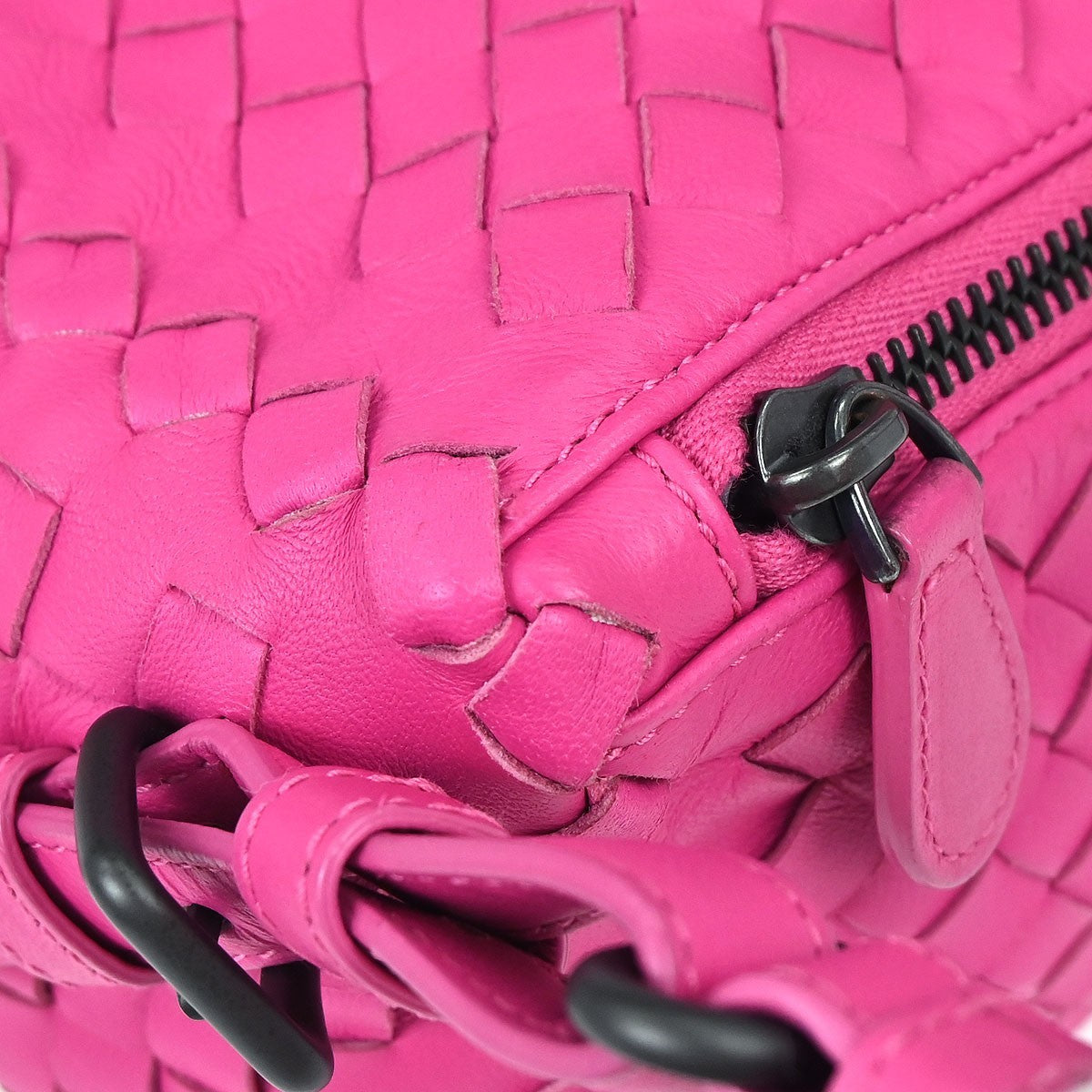 Bottega Veneta Intrecciato Handbag Leather, Pink, Leather, Handbag