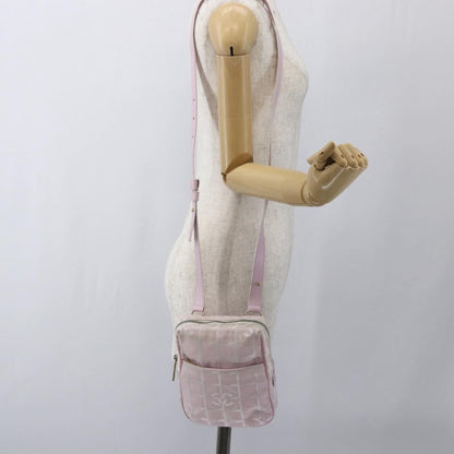 Chanel Travel Line Crossbody Bag Nylon, PINK, NYLON, Shoulder bag