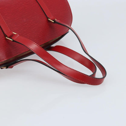 Louis Vuitton Soufflot Handbag Epi Leather, Red, Leather, Handbag