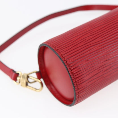 Louis Vuitton Soufflot Pochette Epi Leather, RED, LEATHER, Clutche & pouche