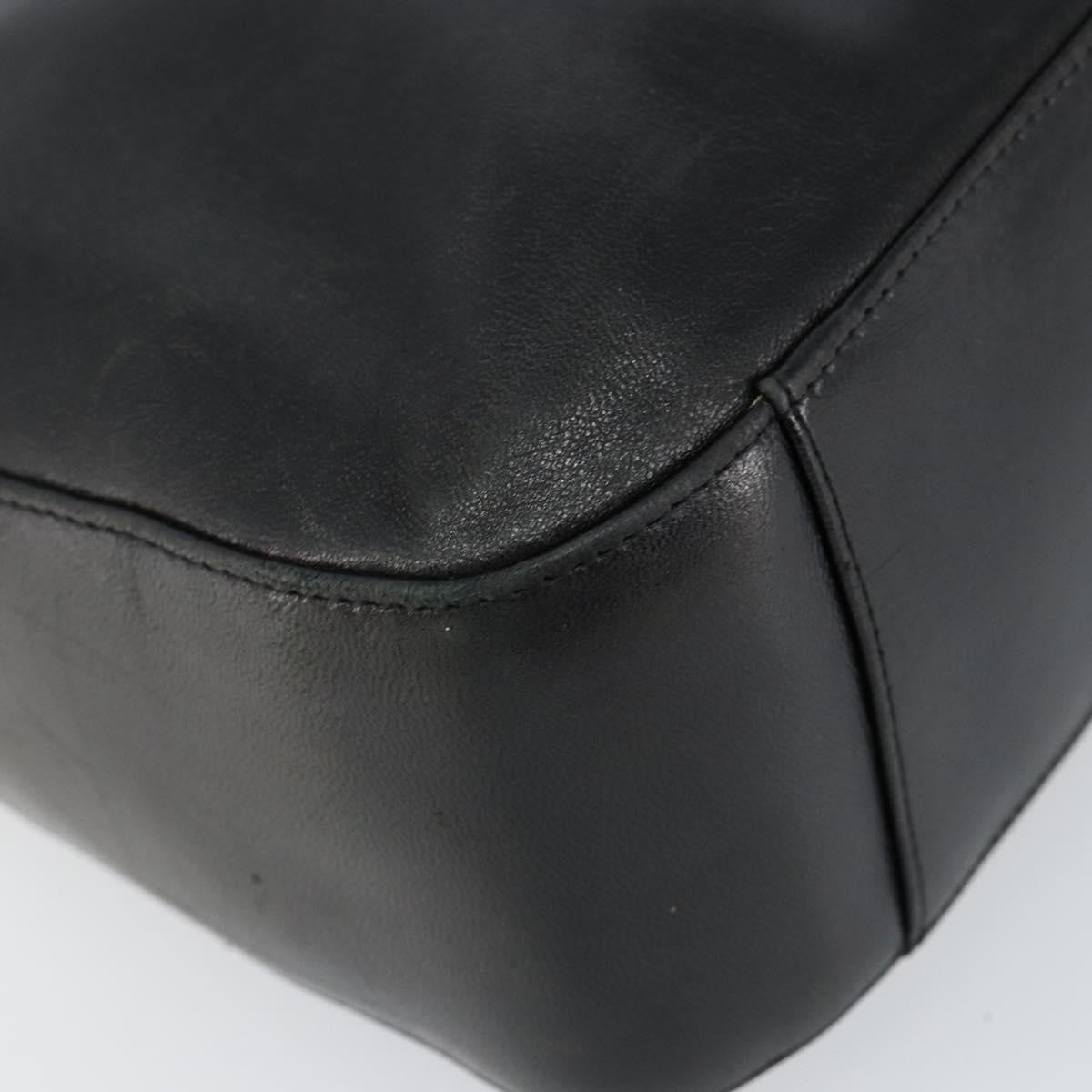 Bally Vintage Handbag Leather, BLACK, LEATHER, Handbag
