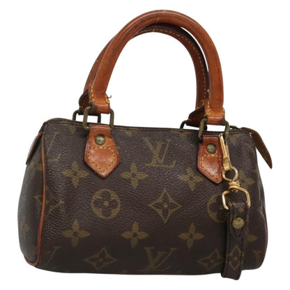Louis Vuitton Speedy Mini HL Handbag Monogram Canvas, BROWN, CANVAS, Handbag