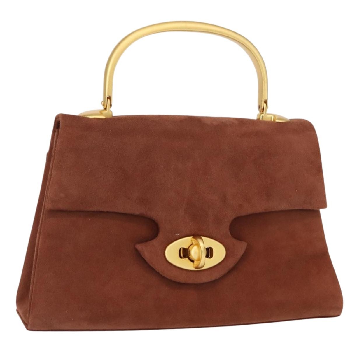 Givenchy Vintage Handbag Suede, BROWN, SUEDE, Handbag