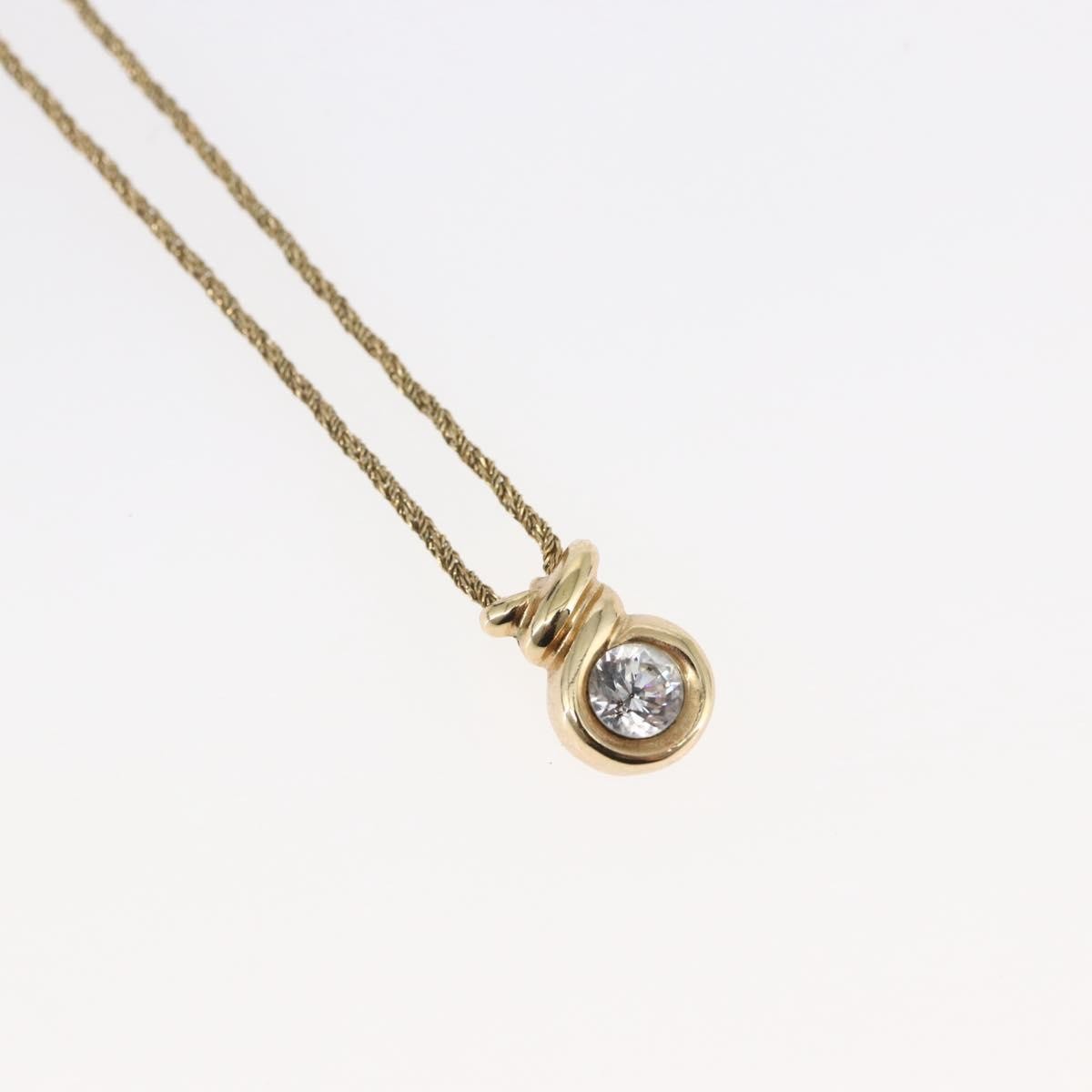 Christian Dior CD Pendant Necklace Metal, GOLD, METAL, Necklace
