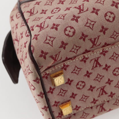 Louis Vuitton Josephine Handbag Mini Lin, RED, CANVAS, Handbag