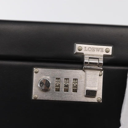 Loewe Anagram Business Leather, BLACK, LEATHER, Briefcase