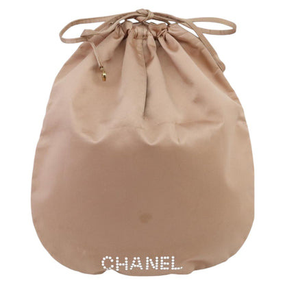 Chanel Vintage Drawstring Pouch Nylon, PINK, NYLON, Clutche & pouche