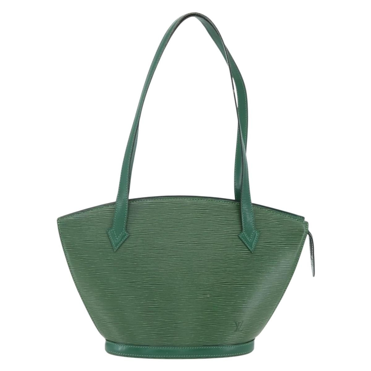 Louis Vuitton Saint Jacques Handbag Epi Leather, GREEN, LEATHER, Shoulder bag