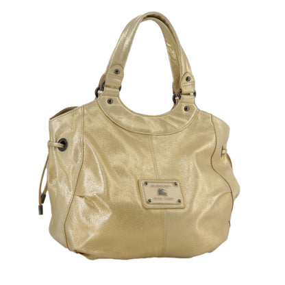 Burberry Blue Label Handbag Leather, GOLD, LEATHER, Handbag