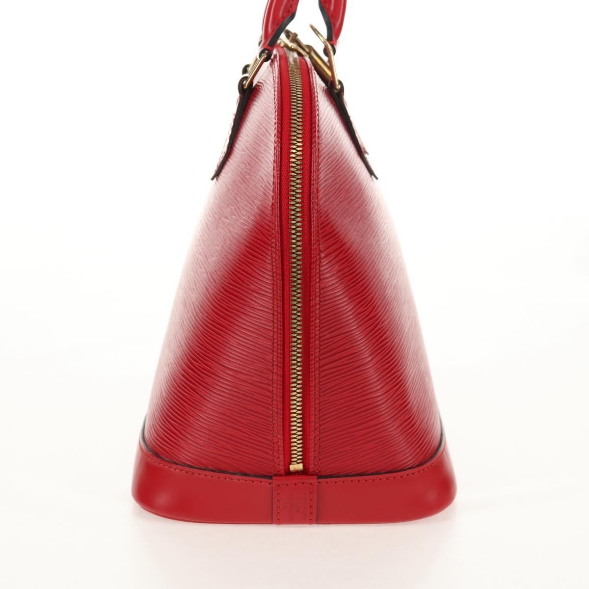 Louis Vuitton Vintage Alma Handbag Epi Leather, RED, LEATHER, Handbag