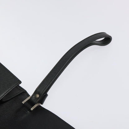 Louis Vuitton S Lock A4 Wristlet Pouch Macassar Monogram Canvas, BLACK, LEATHER, Clutche & pouche