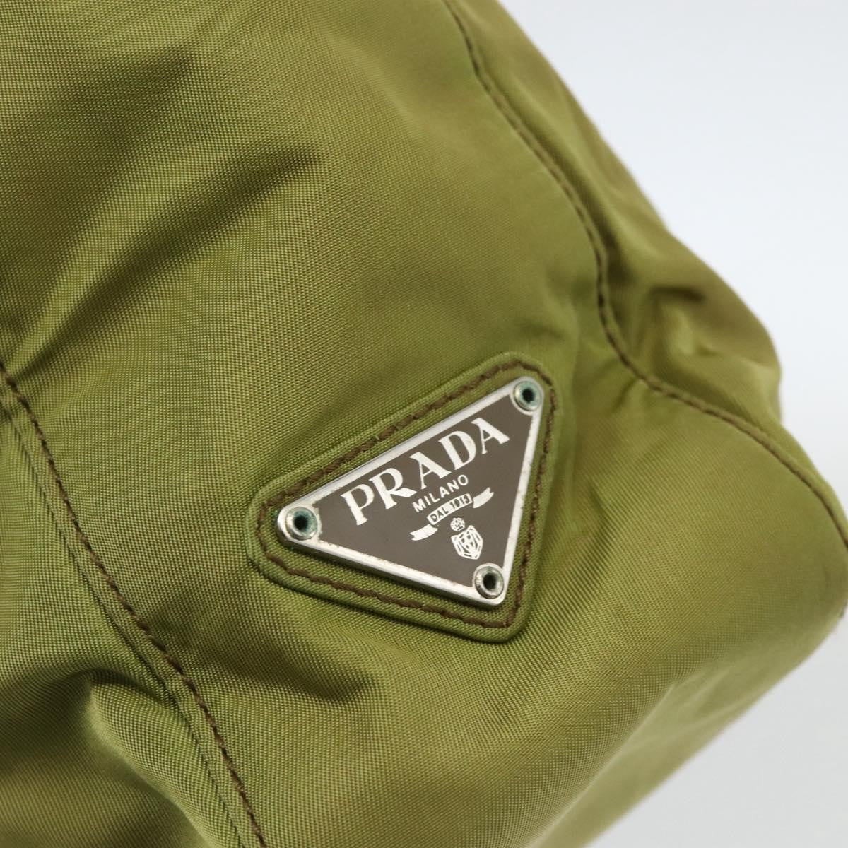 Prada Vintage Tote Tessuto, Khaki, Nylon, Tote Bag