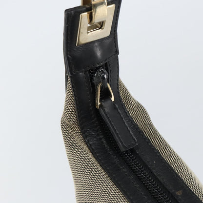 Gucci Vintage Hobo Canvas, GRAY, CANVAS, Shoulder bag