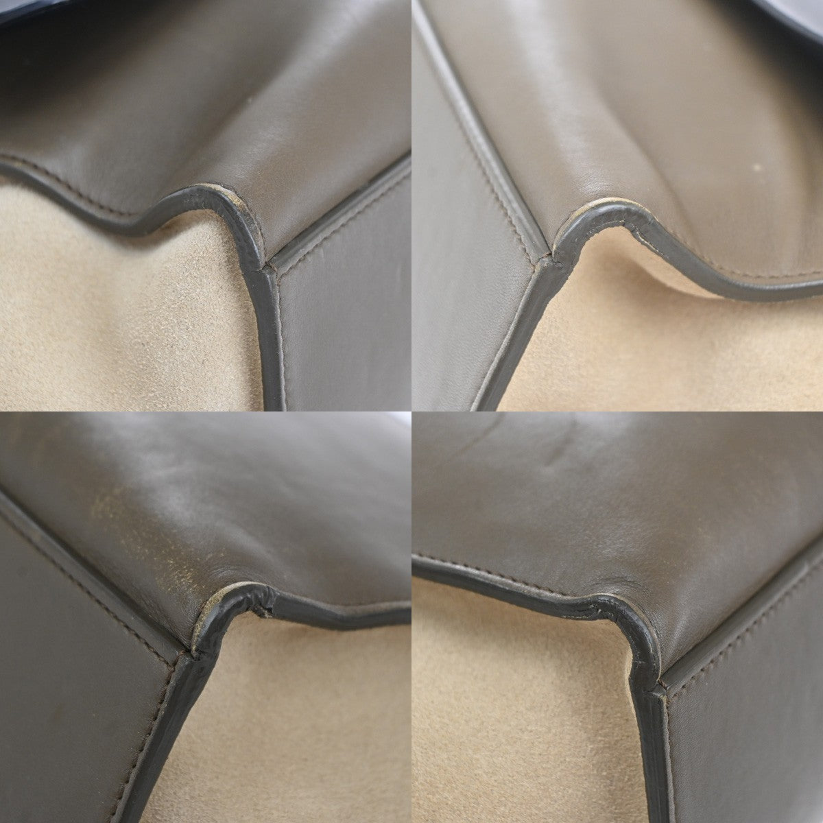 Celine Trapeze Bag Leather with Suede, Multicolour, Leather, Handbag