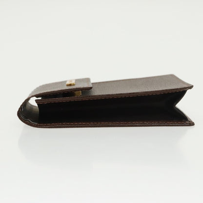 Burberry Vintage Pouch Leather, BROWN, LEATHER, Clutche & pouche