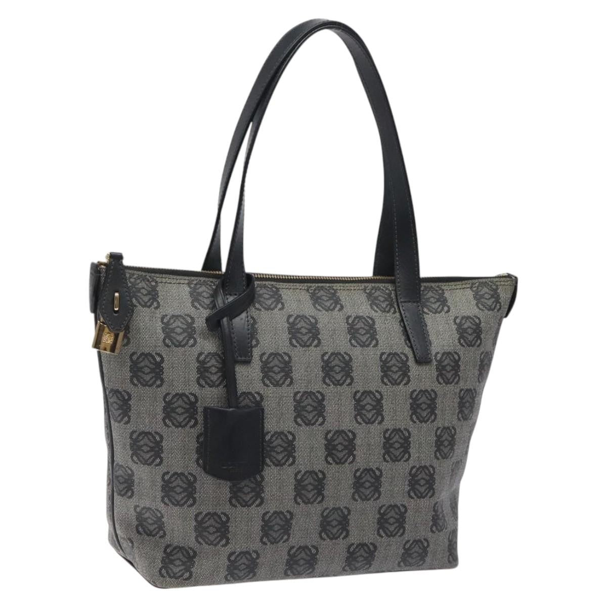 Loewe Anagram handbag PVC Leather, BLACK, PVC, Handbag