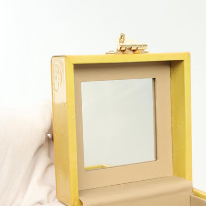 Louis Vuitton Bleecker Box Bag Monogram Vernis, BEIGE, PATENT_LEATHER, Clutche & pouche