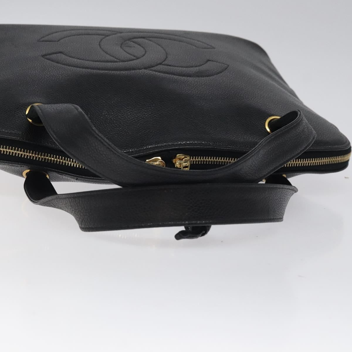 Chanel Vintage CC Dome Bag Caviar, Black, Calfskin, Handbag