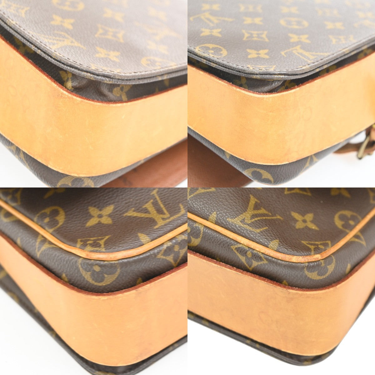 Louis Vuitton Cartouchiere Handbag Monogram Canvas, BROWN, CANVAS, Shoulder bag
