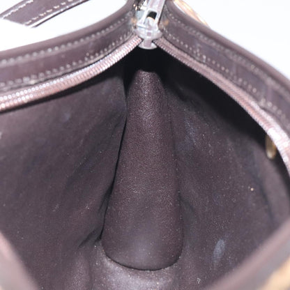 Christian Dior Vintage Trotter Shoulder Bag Canvas, BROWN, CANVAS, Shoulder bag