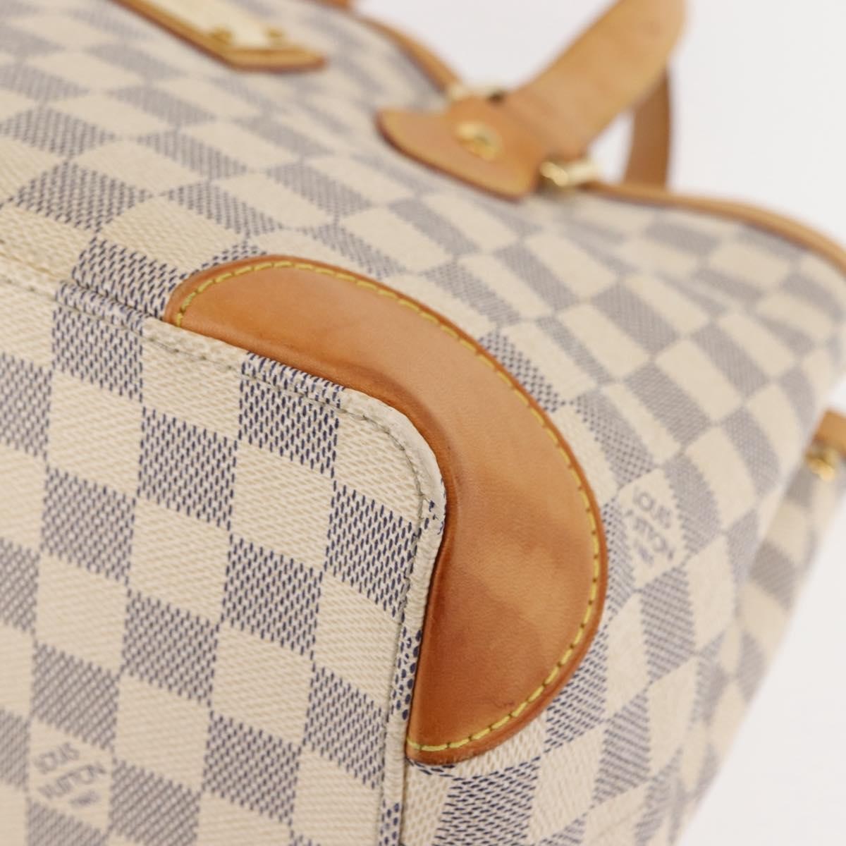 Louis Vuitton Hampstead Handbag Damier, WHITE, CANVAS, Tote bag