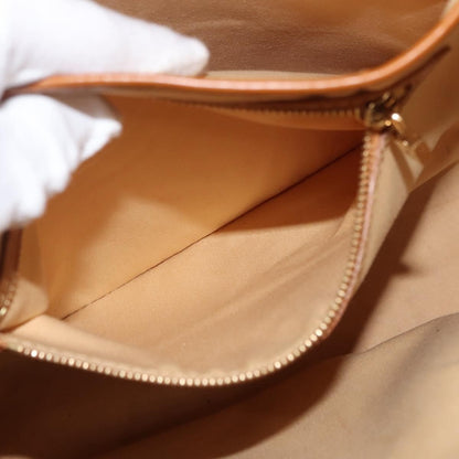 Louis Vuitton Lucille Handbag Mini Lin, BEIGE, CANVAS, Tote bag