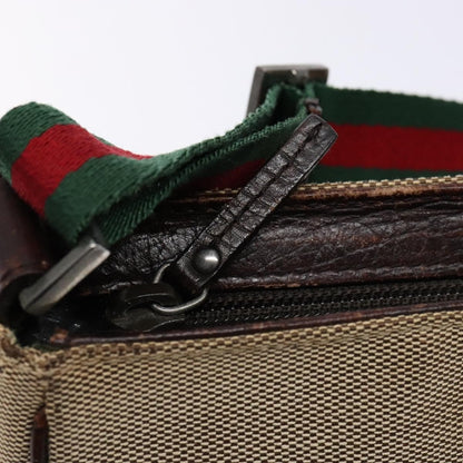Gucci Sherry line pouch Canvas, BEIGE, CANVAS, Clutche & pouche