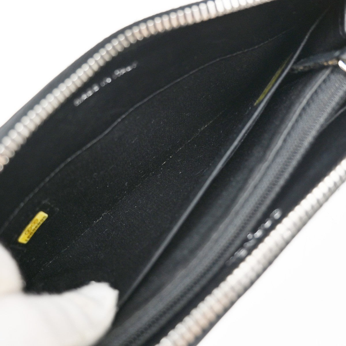 Chanel CC Charm Zip Around Wallet Quilted Lambskin, Black, Leather, Wallet