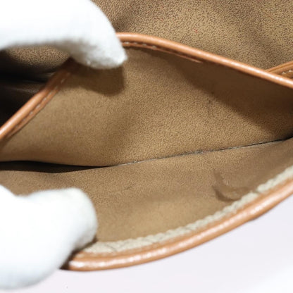 Christian Dior Vintage Honeycomb Shoulder Bag Canvas, BEIGE, CANVAS, Shoulder bag