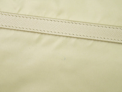 Prada Double Buckle Flap Messenger Bag Re-Nylon, BEIGE, NYLON, Shoulder bag