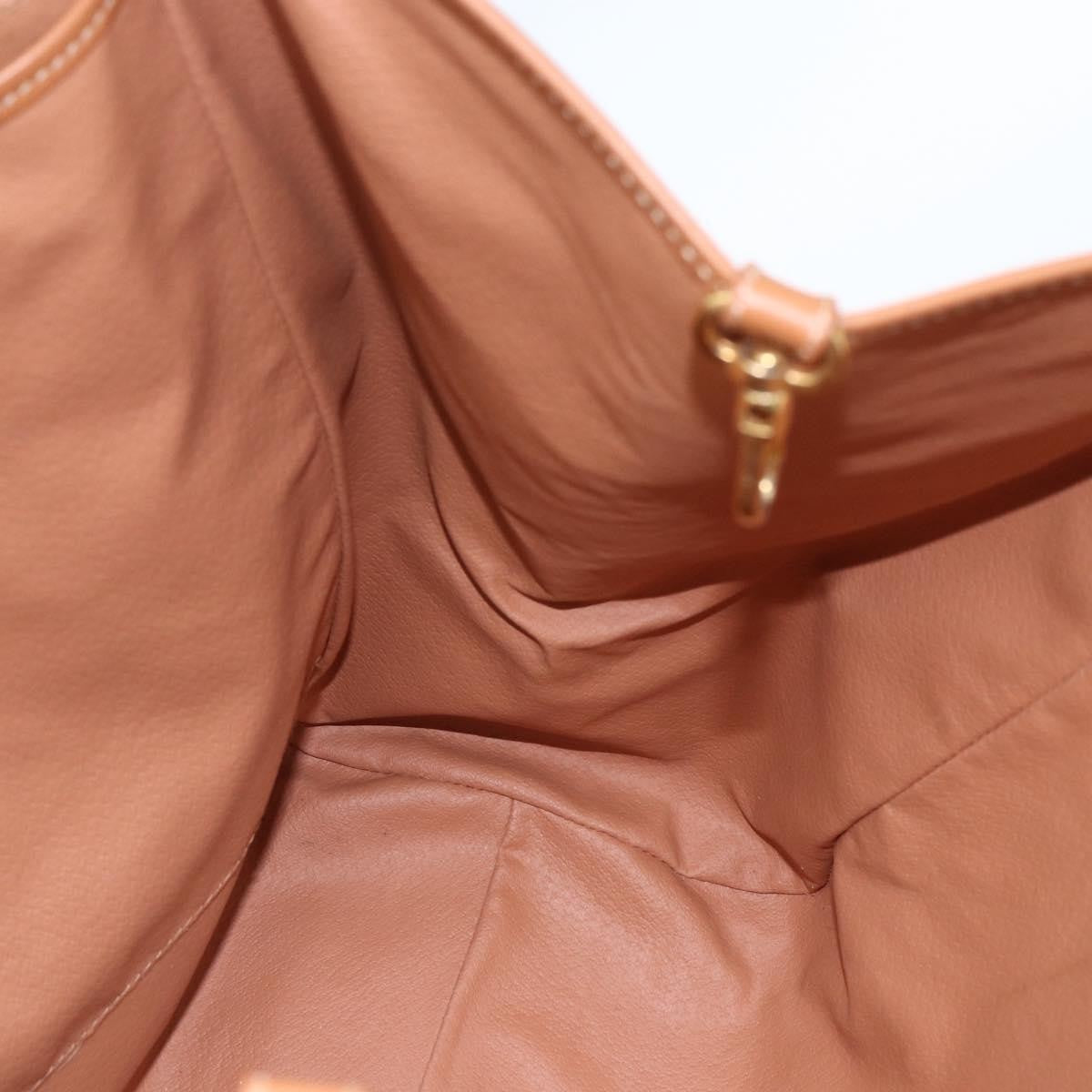 Celine Vintage Macadam Shoulder Bag Canvas and Leather, BROWN, CANVAS, Shoulder bag