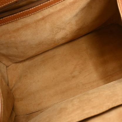 Loewe Turn Lock Leather, BROWN, LEATHER, Handbag