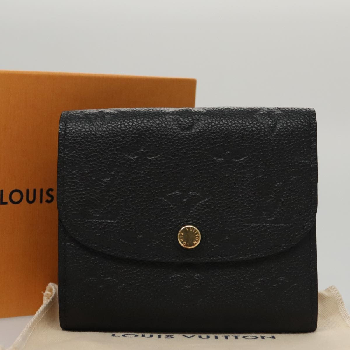 Louis Vuitton Ariane Wallet Monogram Empreinte Leather, BLACK, LEATHER, Wallets