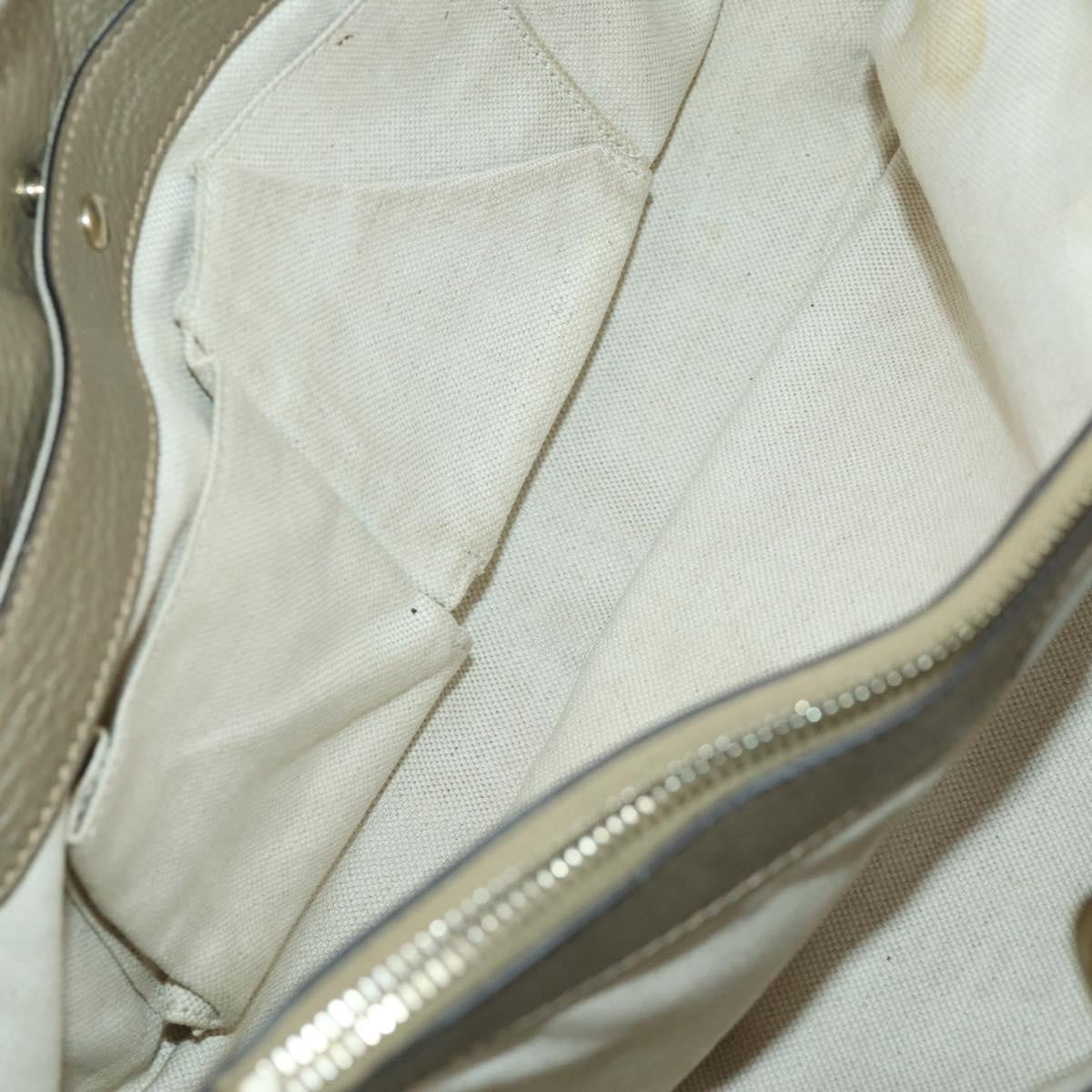 Gucci Bamboo Shopper Tote Leather, BEIGE, LEATHER, Tote bag