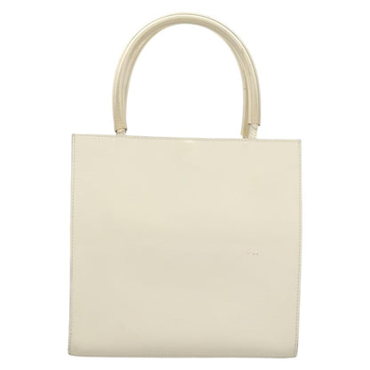 Salvatore Ferragamo Vintage Handbag Patent leather, WHITE, PATENT_LEATHER, Handbag