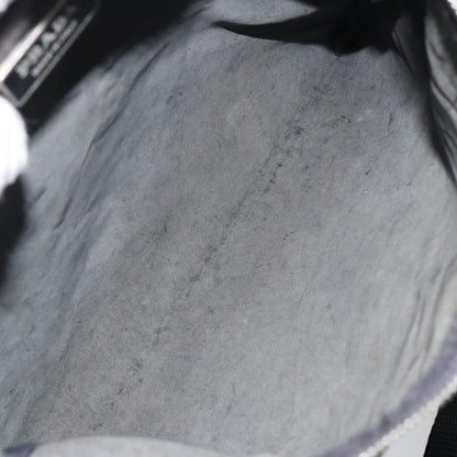 Prada Flat Messenger Bag Tessuto, BLACK, NYLON, Shoulder bag